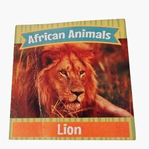 Learn365 African Animals Lion Educational Mini Book Kids